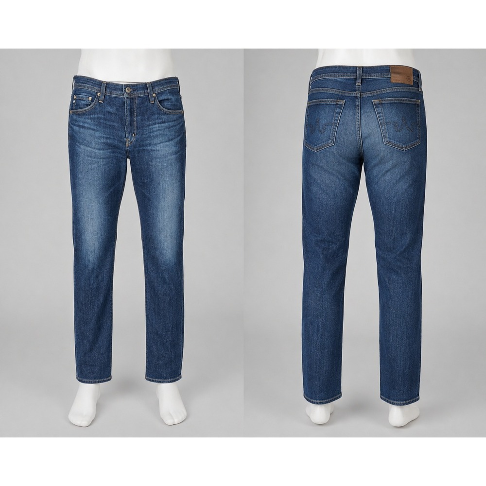 AG Adriano Goldschmied The Everett Jeans Mens 36x32 Blue Excellent Slim Straight